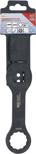 BGS Schlag-Ringschlüssel | Zwölfkant | mit 2 Schlagflächen | SW 30 mm