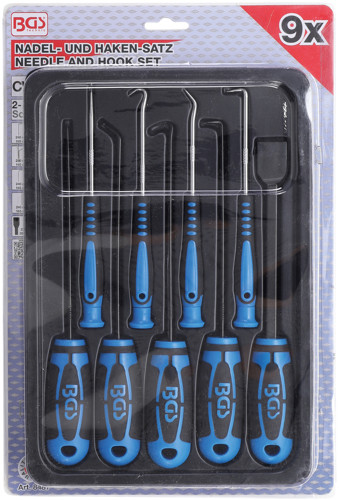 BGS Nadel-, Haken- und Schaber-Satz | 9-tlg.