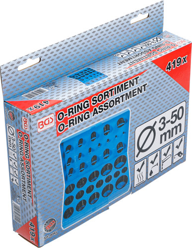BGS O-Ring-Sortiment | Ø 3 - 50 mm | 419-tlg.