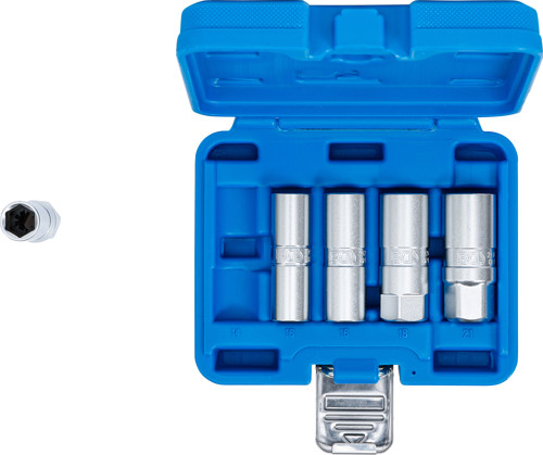 BGS Zündkerzen-Einsatz-Satz Sechskant | Antrieb Innenvierkant 12,5 mm (1/2