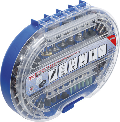 BGS Schleifscheiben- / Polierscheiben- und Bohrer-Satz für Hochgeschwindigkeits-Drehwerkzeuge | 315-tlg.