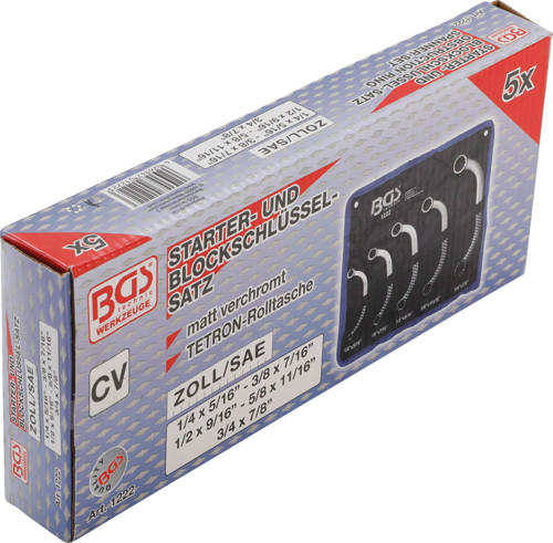BGS Starter- und Blockschlüssel-Satz | Zollgrößen | SW 1/4