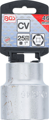 BGS Steckschlüssel-Einsatz Sechskant | Antrieb Innenvierkant 25 mm (1