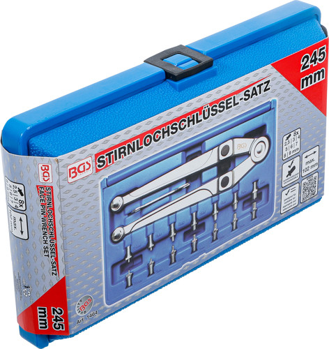 BGS Stirnlochschlüssel-Satz | verstellbar | Ø 2,5 - 9 mm