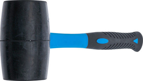 BGS Gummihammer | Fiberglasstiel | schwarzer Kopf | Ø 690 mm | 900 g