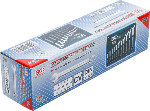 BGS Maul-Ringschlüssel-Satz | SW 6 - 22 mm | 12-tlg.