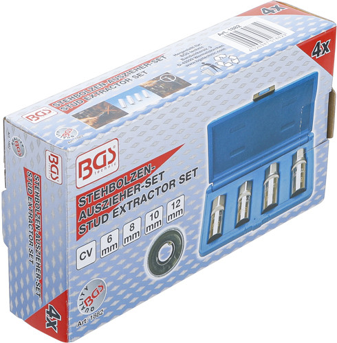 BGS Stehbolzen-Ausdreher-Satz | 6 - 12 mm | 4-tlg.