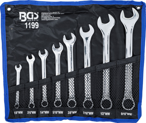 BGS Maul-Ringschlüssel-Satz | Zollgrößen | SW 1/8