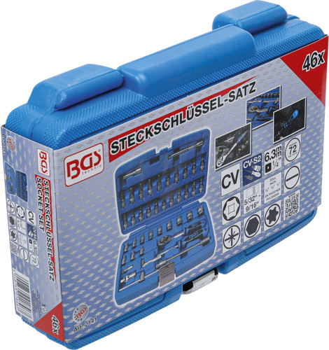 BGS Steckschlüssel-Satz | Antrieb 6,3 mm (1/4