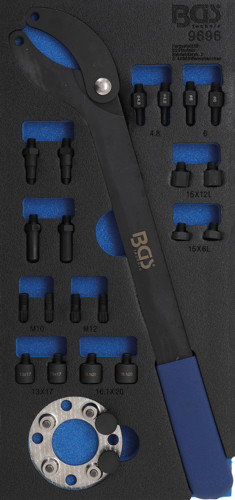 BGS Werkstattwageneinlage 1/3: Nockenwellen-Gegenhaltewerkzeug-Satz | für VAG