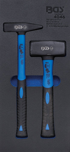 BGS Werkstattwageneinlage 1/3: Fäustel- und Schlosserhammer-Satz | 2-tlg.