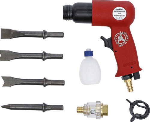 BGS Druckluft-Meißelhammer mit Werkzeugsatz | 8-tlg.
