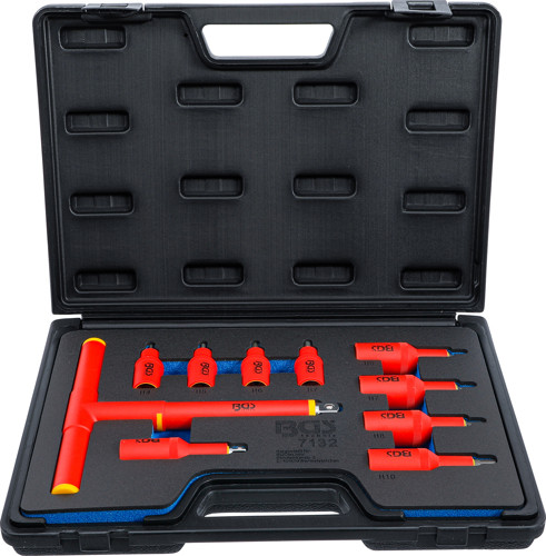 BGS VDE-Bit-Einsatz-Satz | Antrieb Innenvierkant 10 mm (3/8