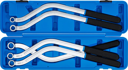 BGS Spannrollenschlüssel-Satz | Zwölfkant, Spezialform | SW 13 - 19 mm | 5-tlg.