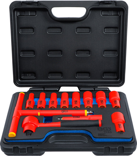 BGS VDE-Steckschlüssel-Satz | Antrieb Innenvierkant 10 mm (3/8