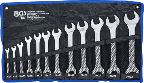 BGS Doppel-Maulschlüssel-Satz | SW 6 x 7 - 30 x 32 mm | 12-tlg.