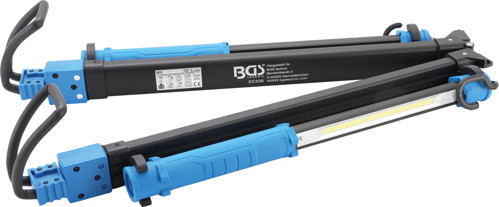 BGS COB-LED-Motorhauben-Leuchte mit Akku & Expanderhalterung | 2 COB-LED Arbeits-Handleuchten