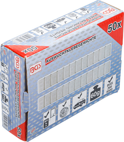 BGS Auswuchtklebegewichte | 12 x 5 g | 50-tlg.