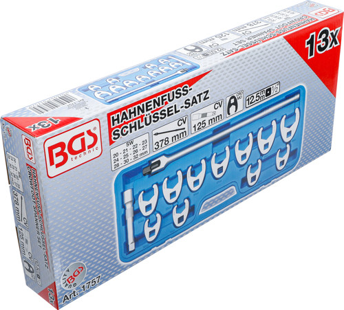 BGS Hahnenfußschlüssel-Satz | 12,5 mm (1/2