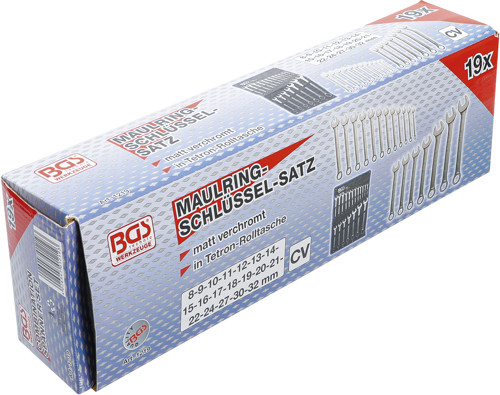 BGS Maul-Ringschlüssel-Satz | SW 8 - 32 mm | 19-tlg.