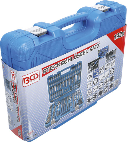 BGS Steckschlüssel-Satz Wellenprofil | Antrieb 6,3 mm (1/4