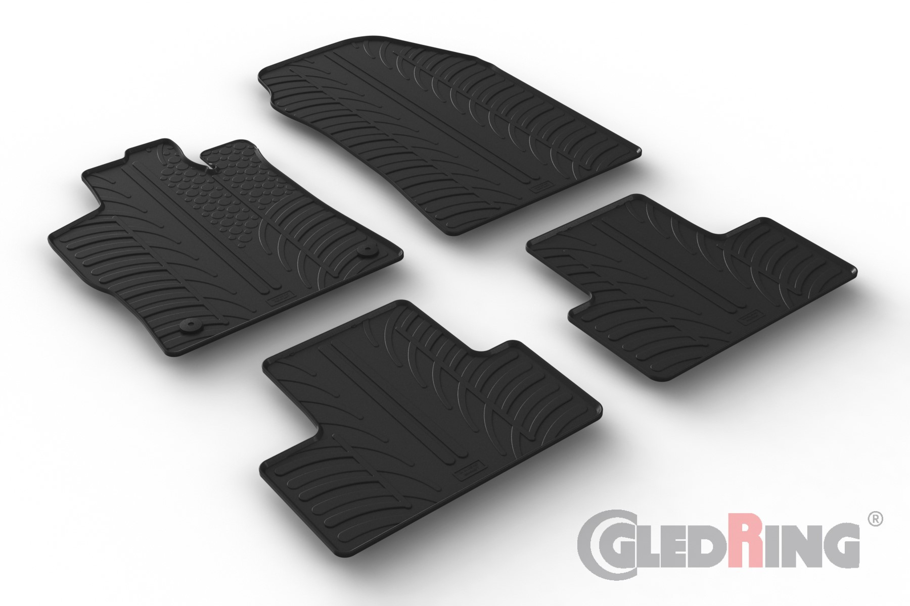 Original Gledring Passform Fußmatten Gummimatten 4 Tlg.+Fixing - OPEL Astra L Hatcback 11.2021-> 2024