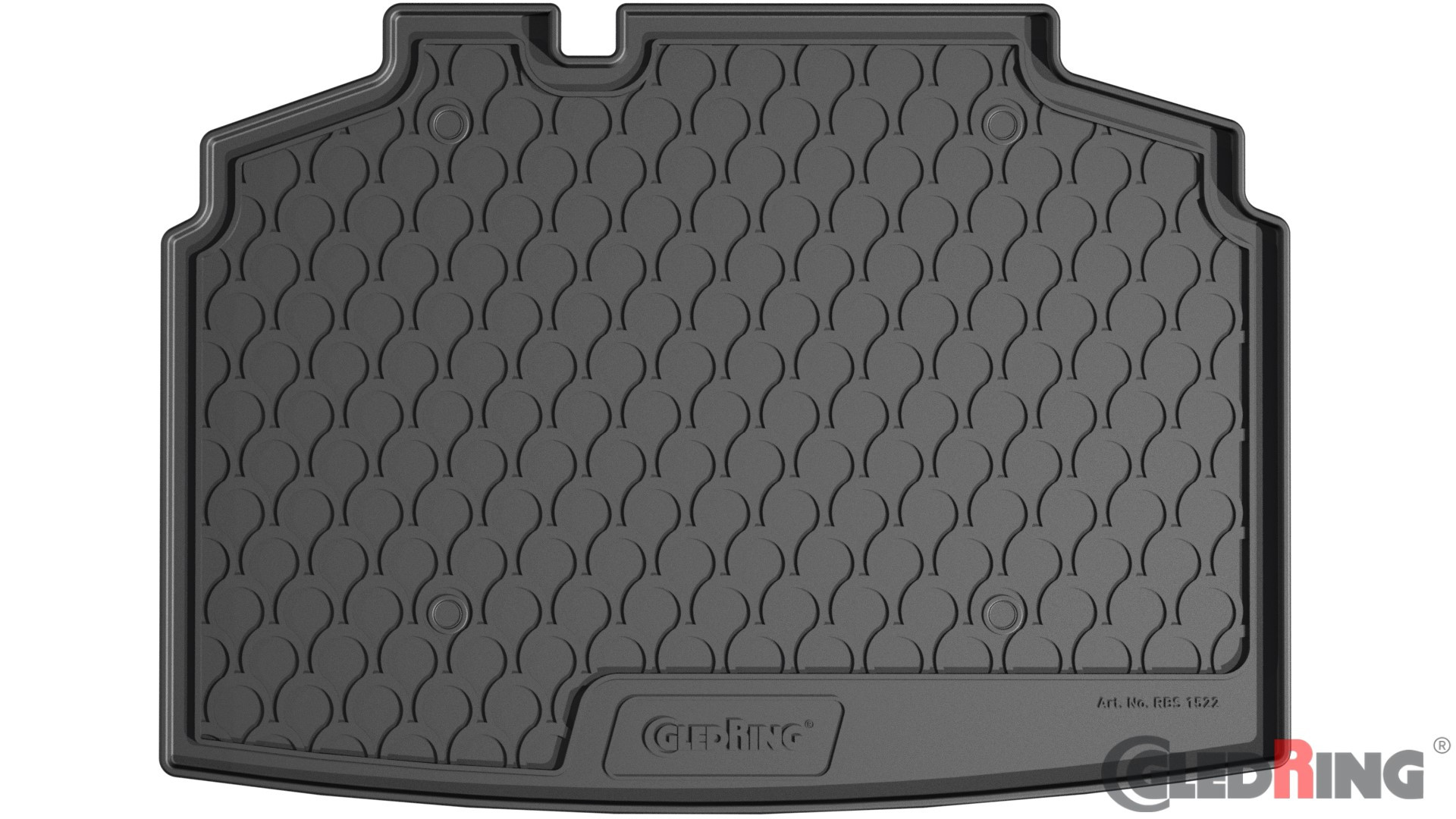 Original Gledring Premium Gummi Kofferraummatte - SKODA Fabia IV (Unterer Boden / Nicht für variablen Boden) 2021->