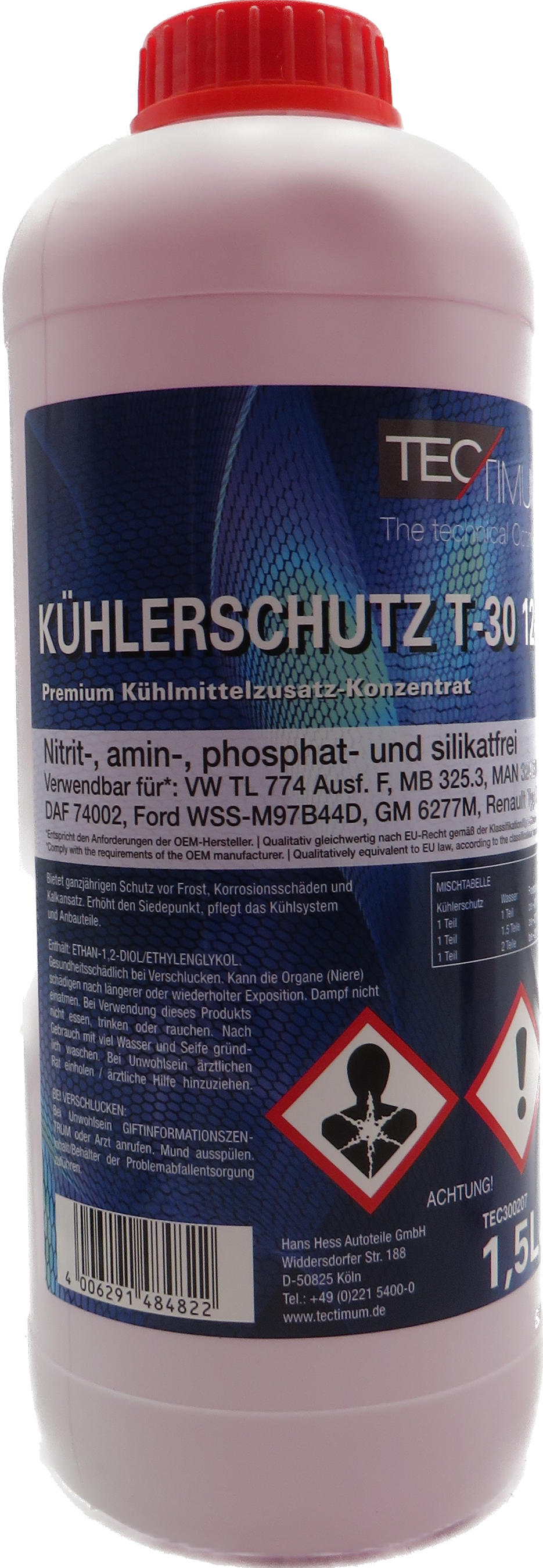 Tectimum Kühlerschutz Konzentrat T30 12+ - 1,5 Liter AKTION