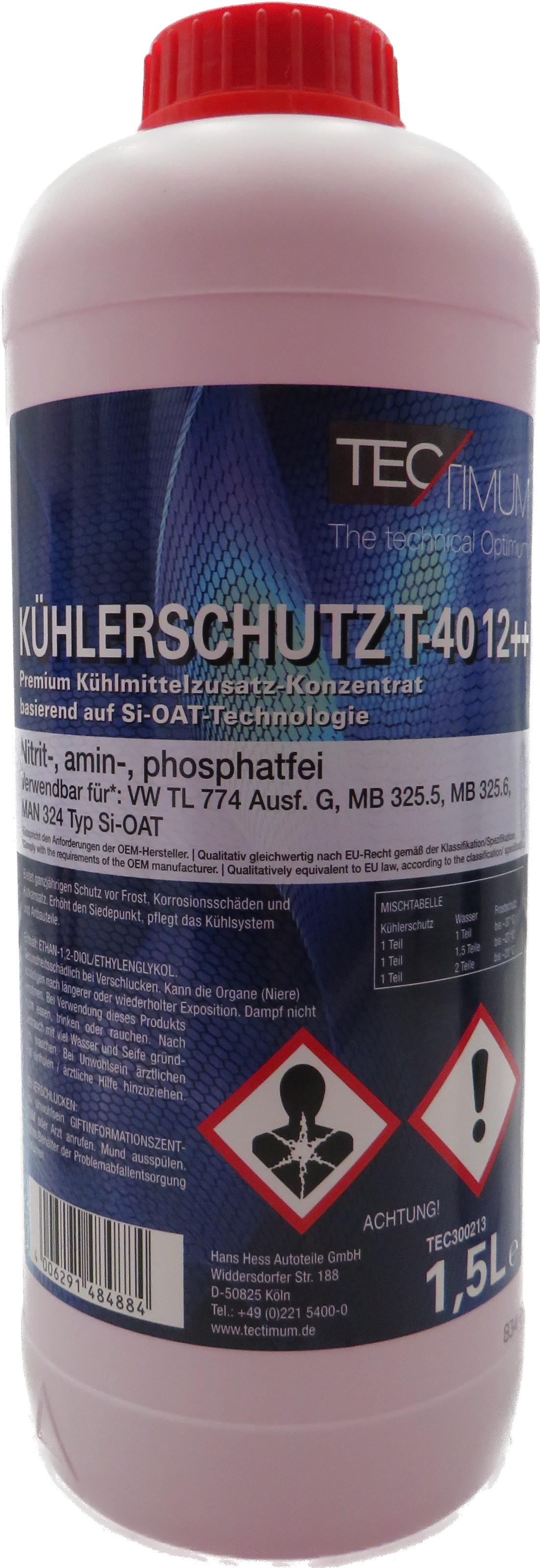 Tectimum Kühlerschutz Konzentrat T40 12++ - 1,5 Liter AKTION