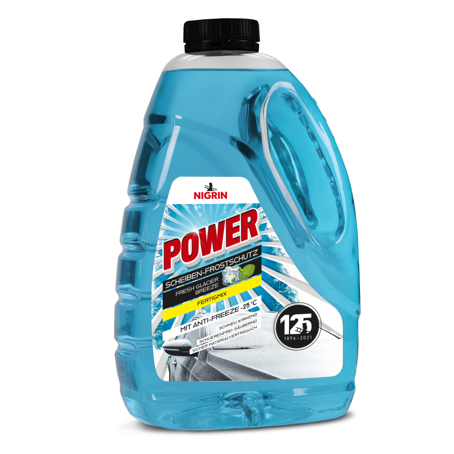Nigrin 21025 POWER Scheiben-Frostschutz FM Fertigmischung gebrauchsfertig bis -25°C 3l Kanister