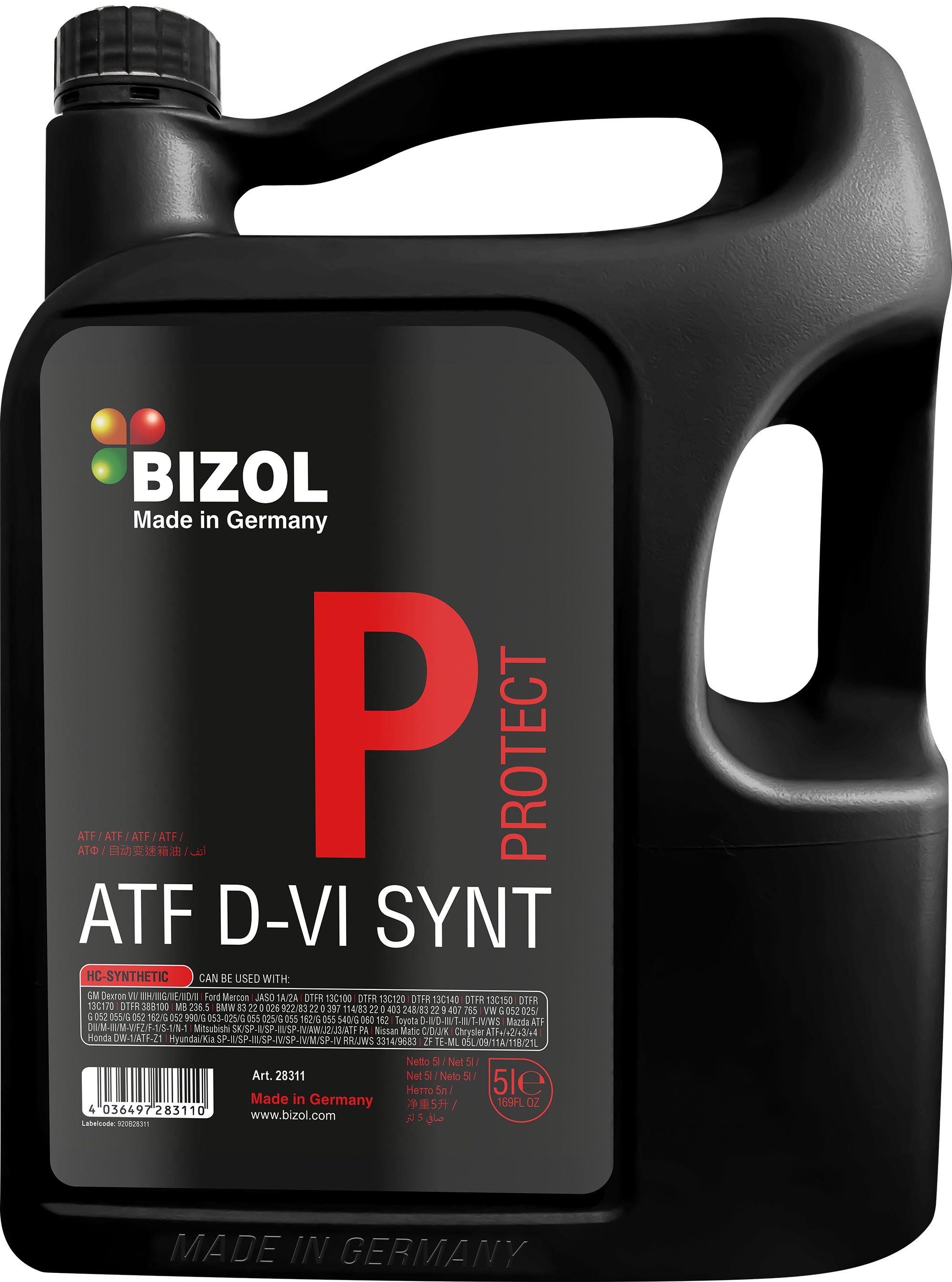 BIZOL Protect Getriebeöl ATF D-VI Synt - 5 Liter