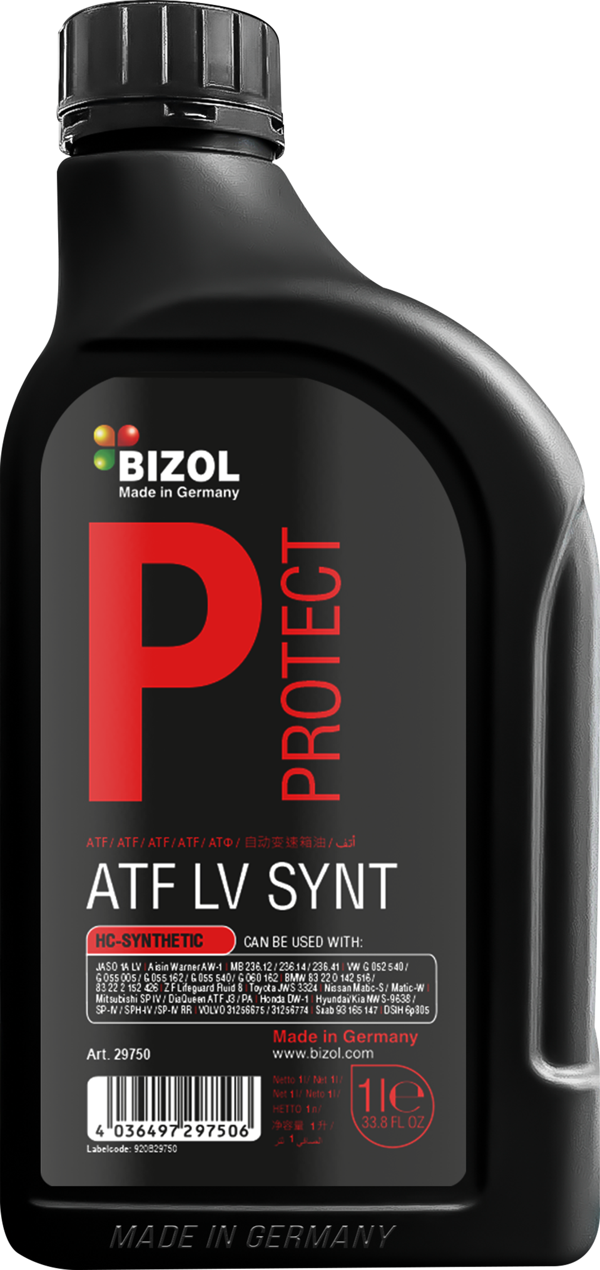 BIZOL Protect Getriebeöl ATF LV Syn - 1 Liter