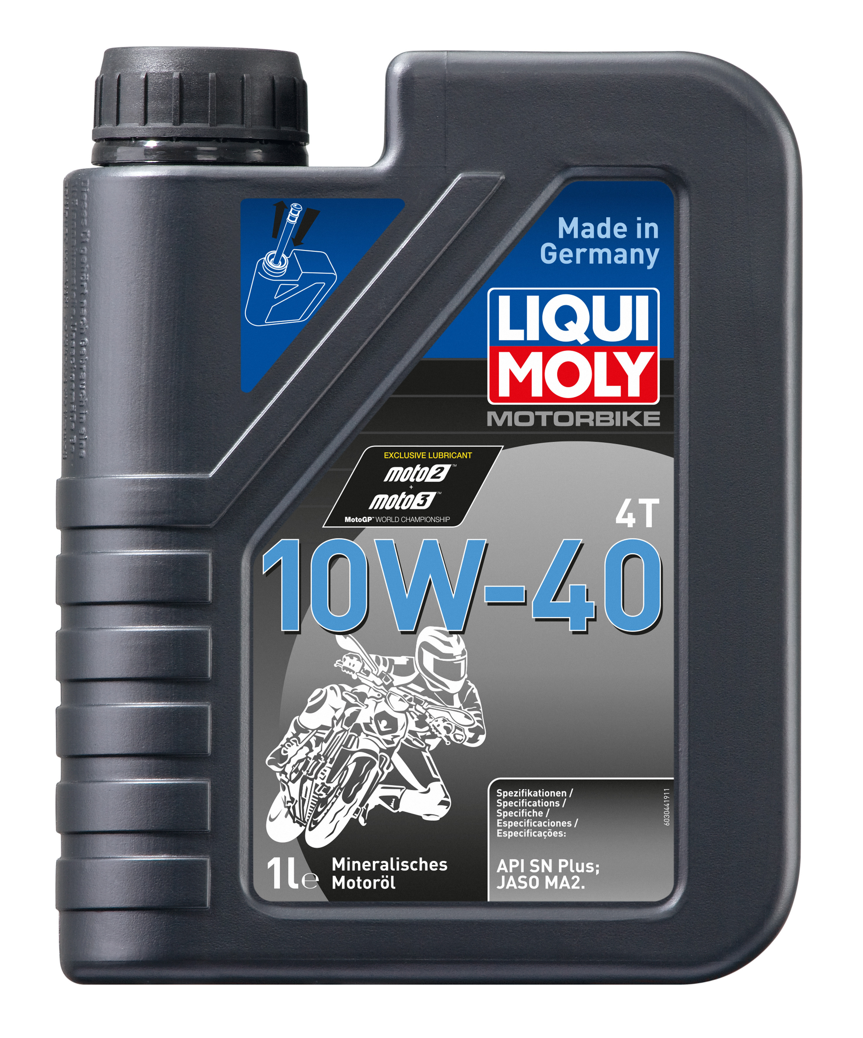 Liqui Moly 3044 Motorbike 4T 10W-40 Basic Street Motorrad Motoröl 1l