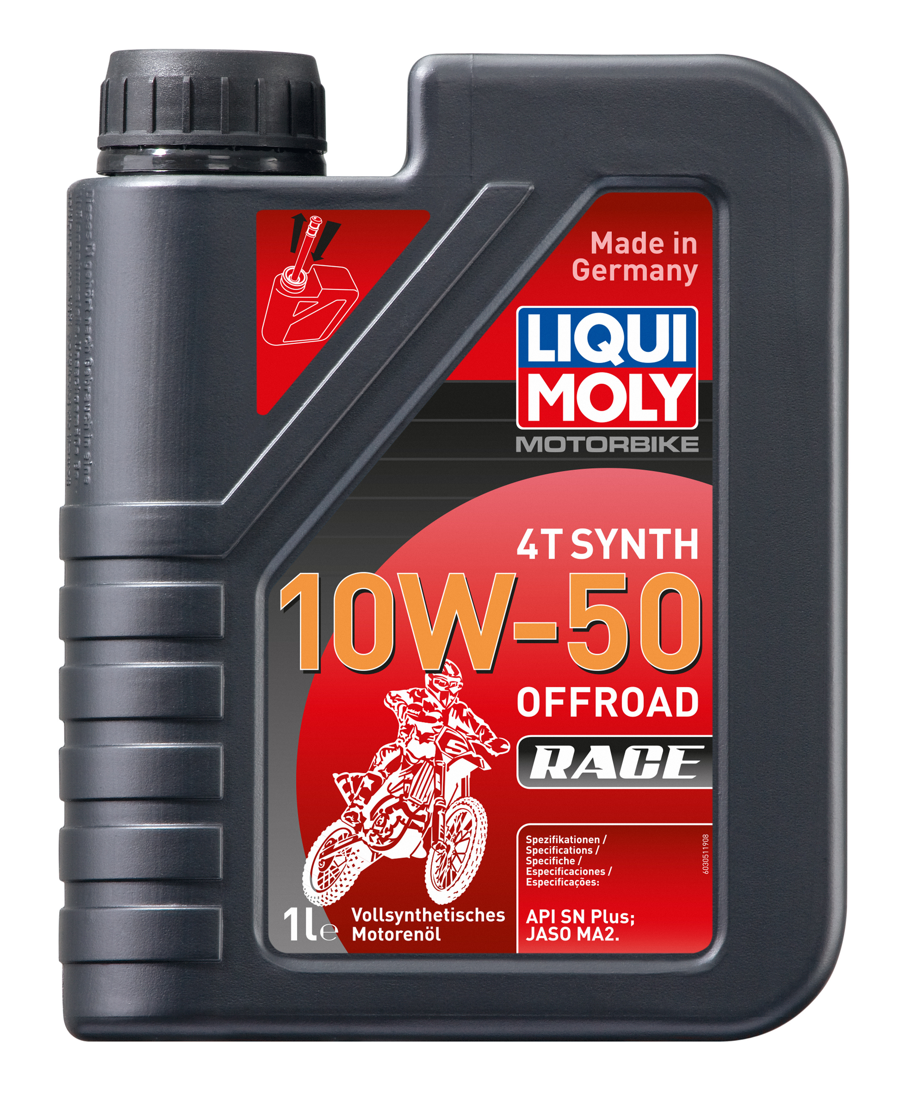 Liqui Moly 3051 Motorbike 4T Synth 10W-50 Offroad Race 1l