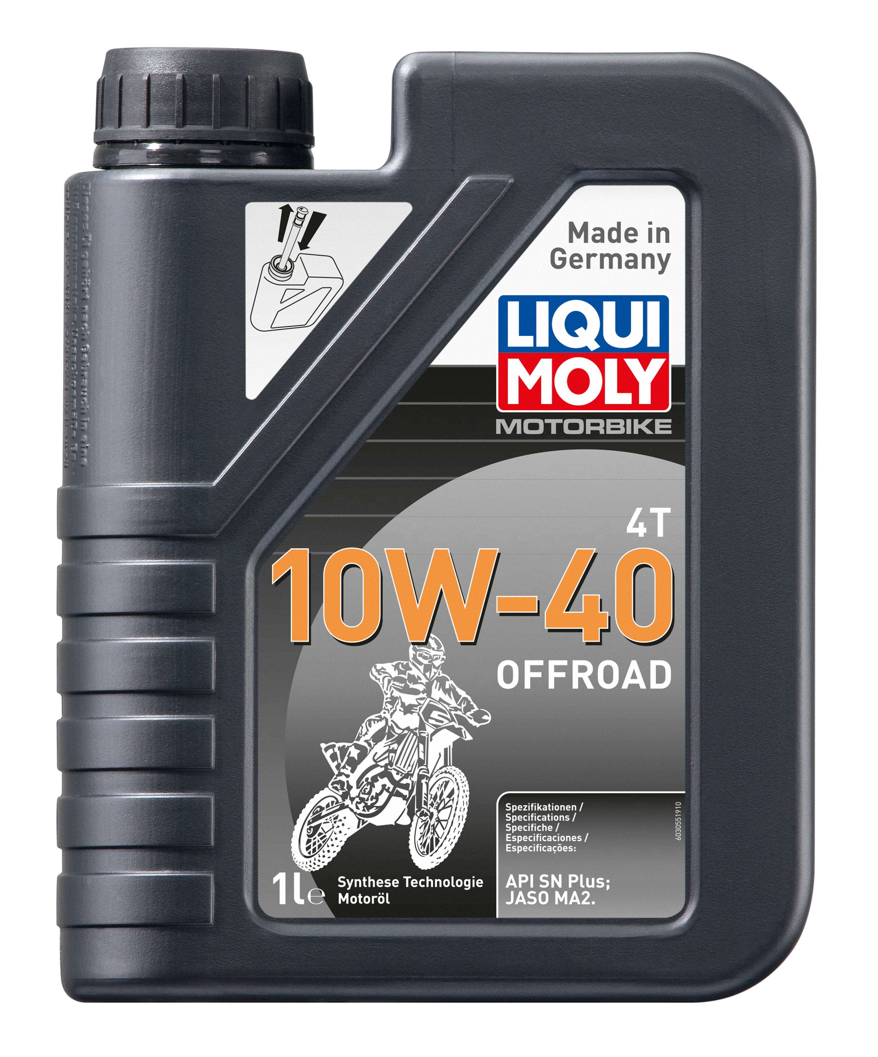 Liqui Moly 3055 Motorbike 4T 10W-40 Offroad 1l Motorrad Motoröl Flasche