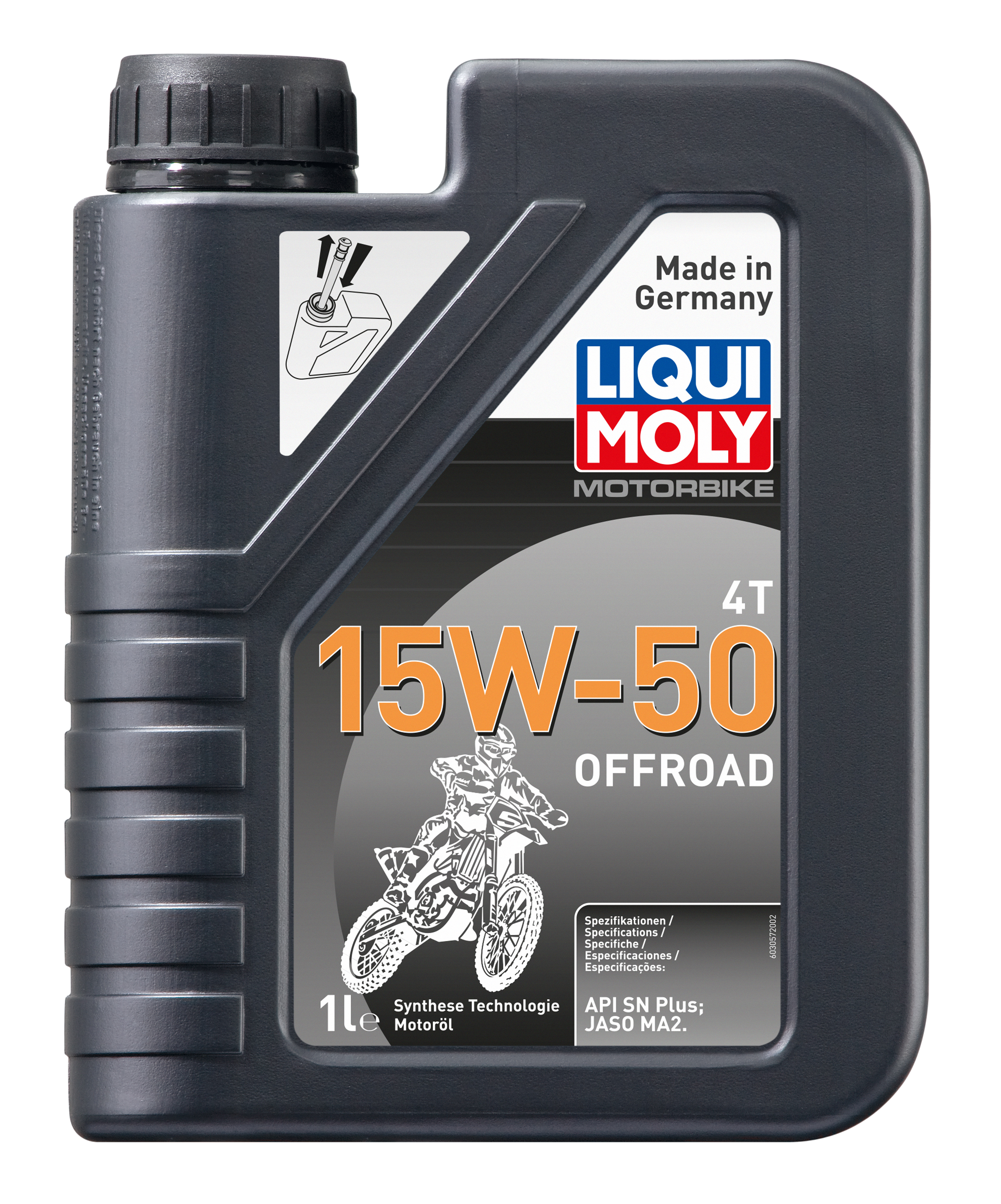 Liqui Moly 3057 Motorbike 4T 15W-50 Offroad Motorrad Motoröl 1l
