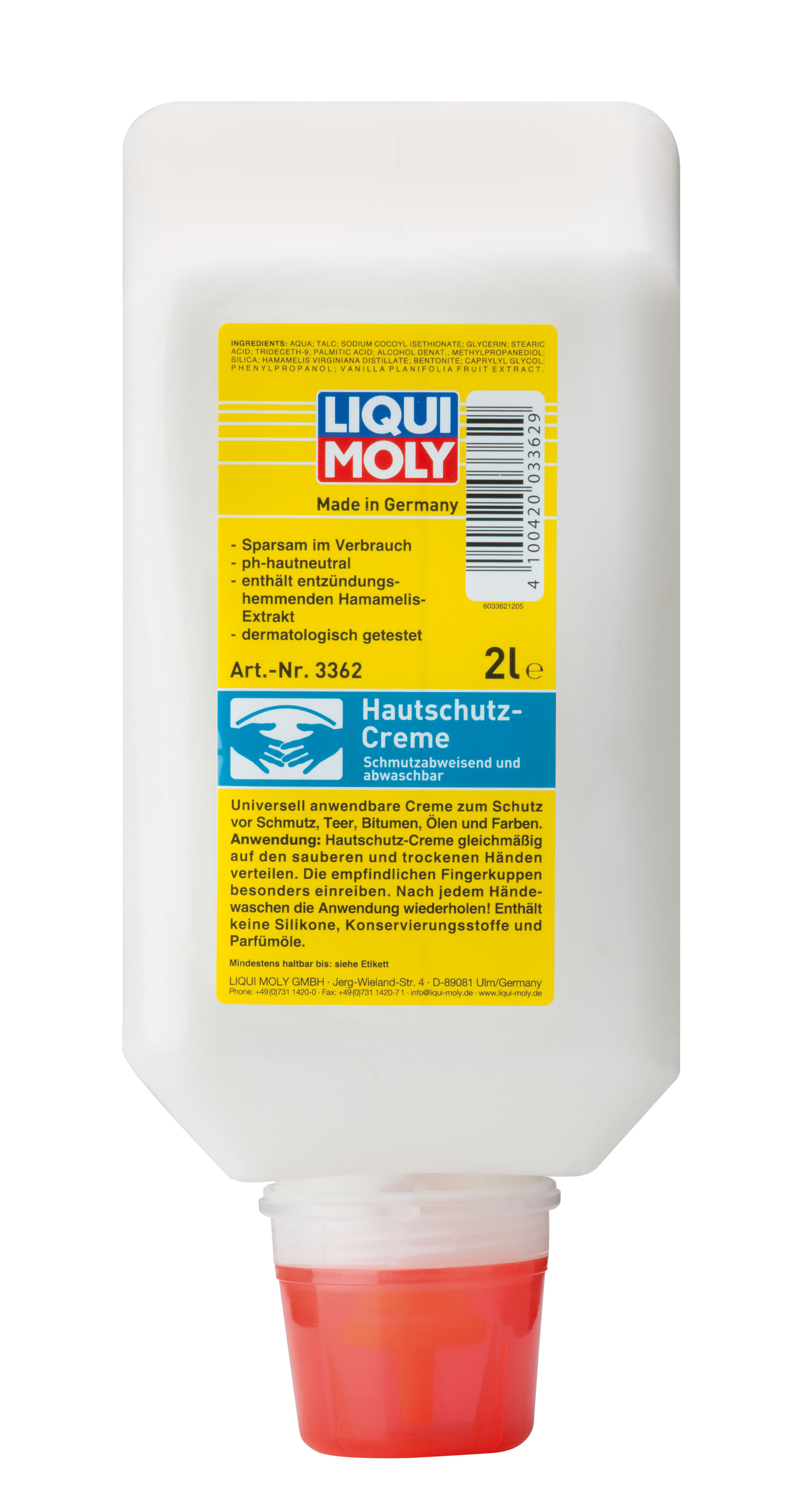 Liqui Moly 3362 Hautschutz-Creme 2l