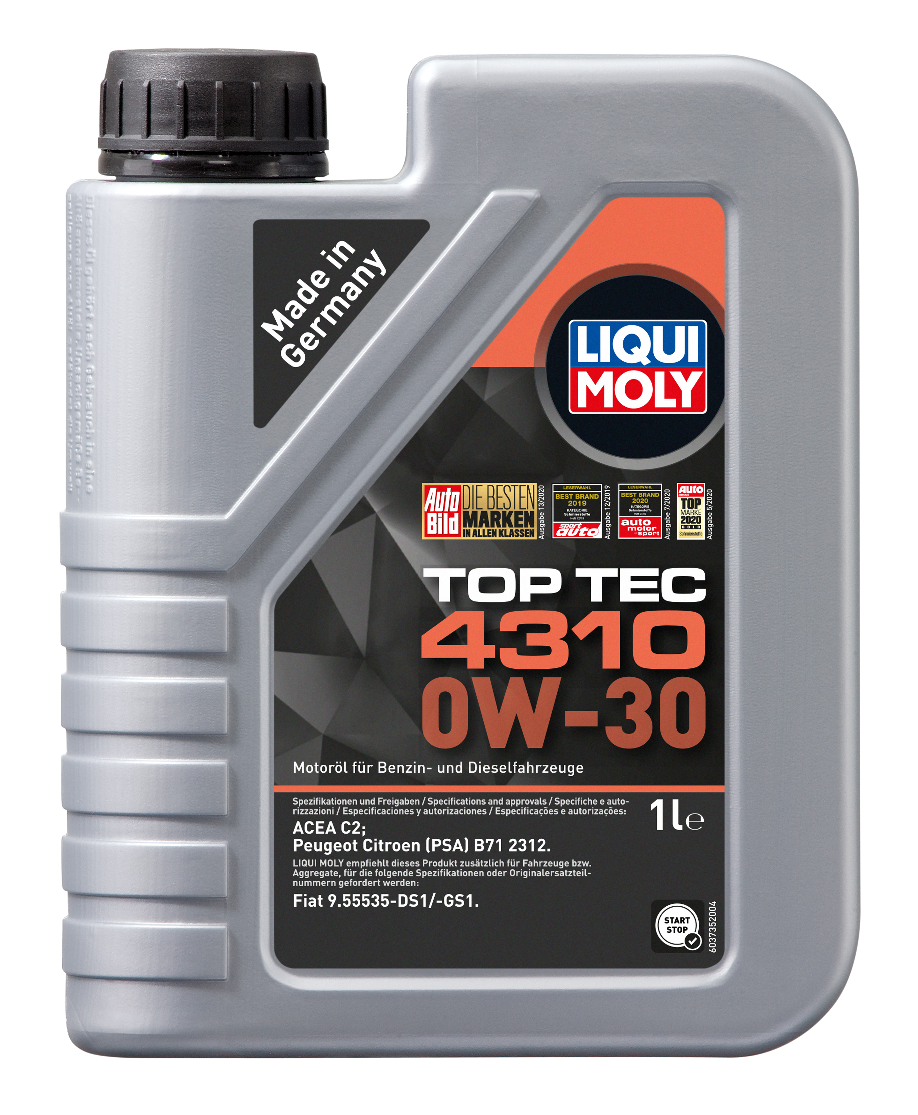 Liqui Moly 3735 Top Tec 4310 0W-30 Motoröl 1l