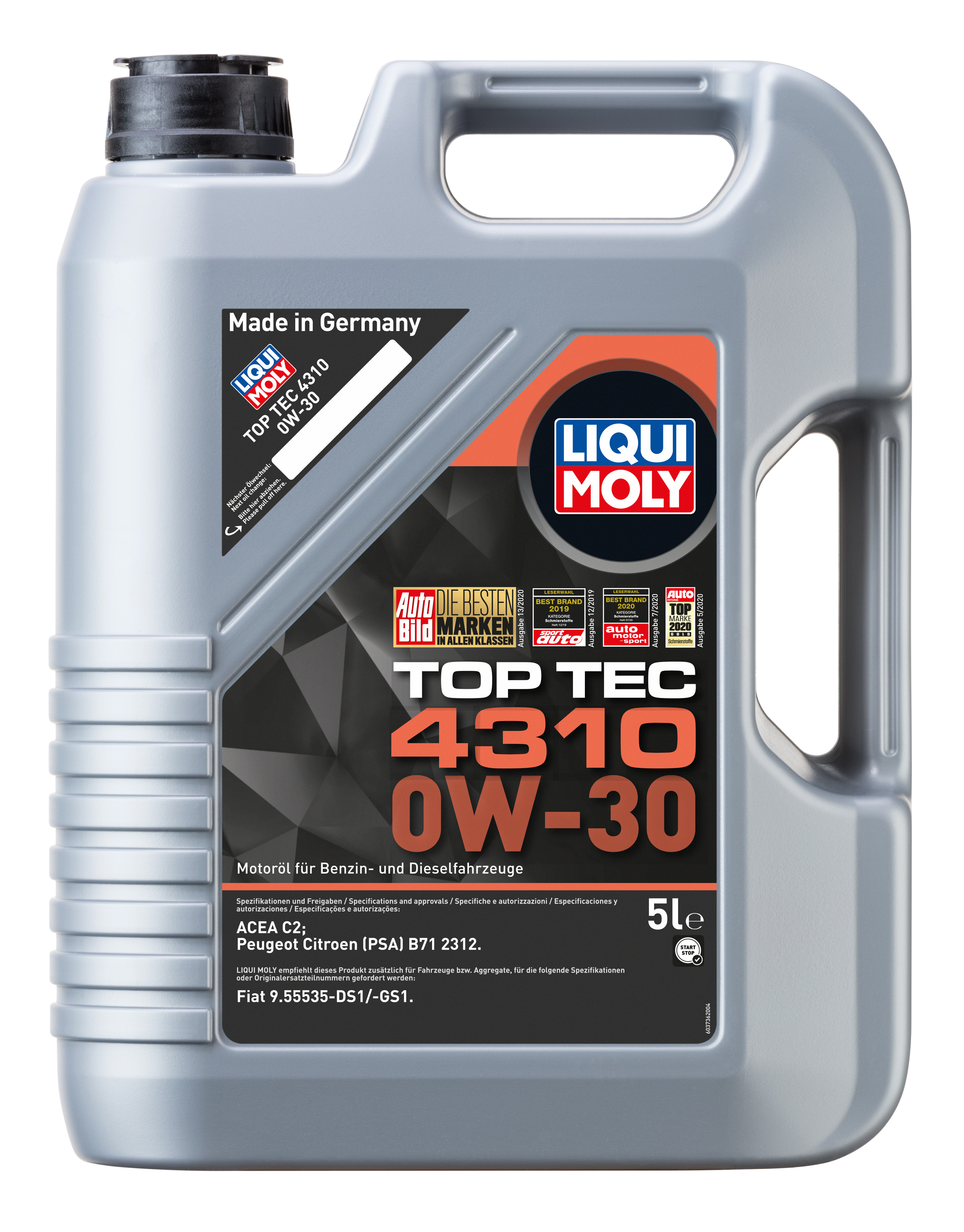 Liqui Moly 3736 Top Tec 4310 0W-30 Motoröl 5l