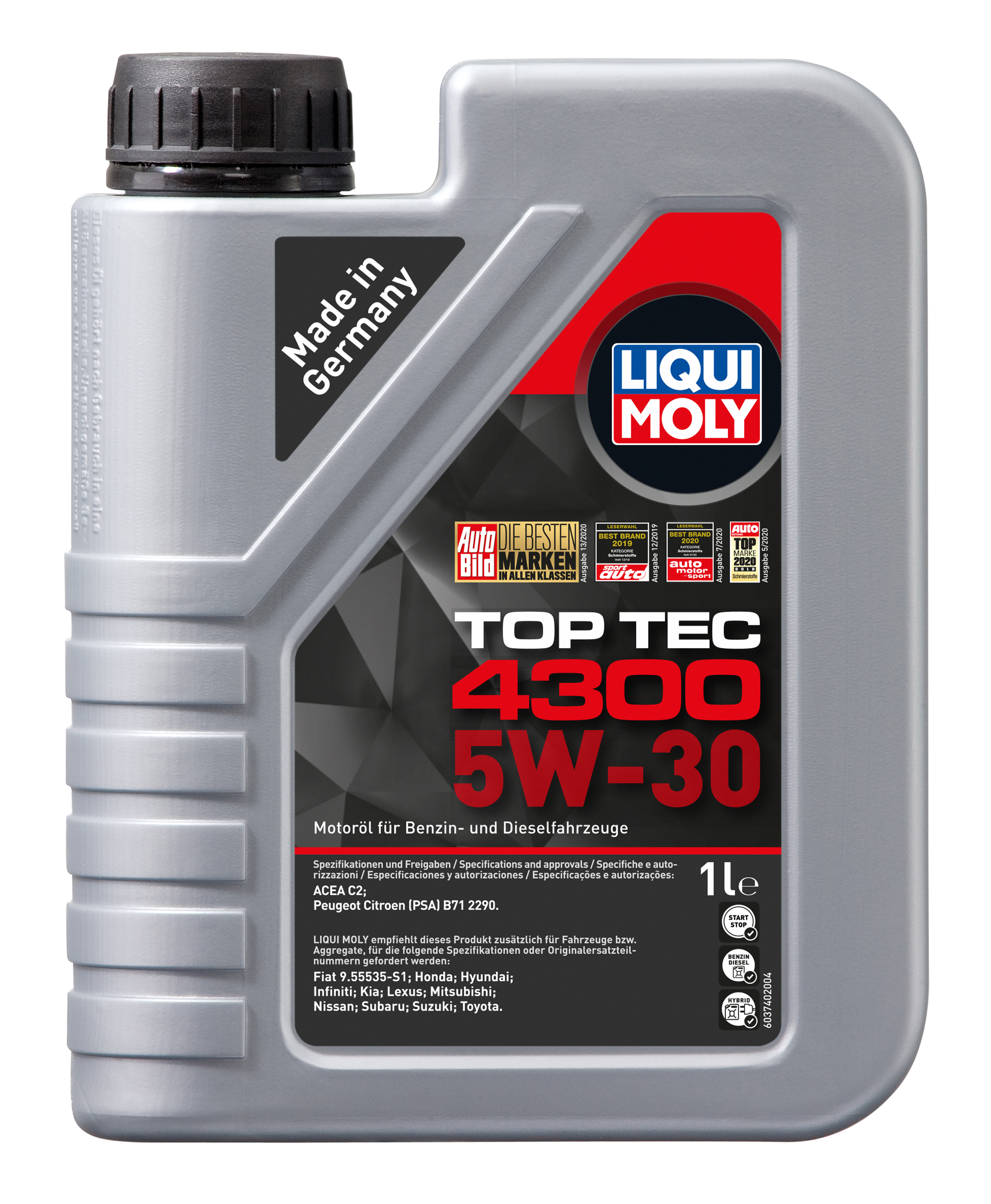 Liqui Moly 5W-30 Top Tec 4300 Motoröl 1l