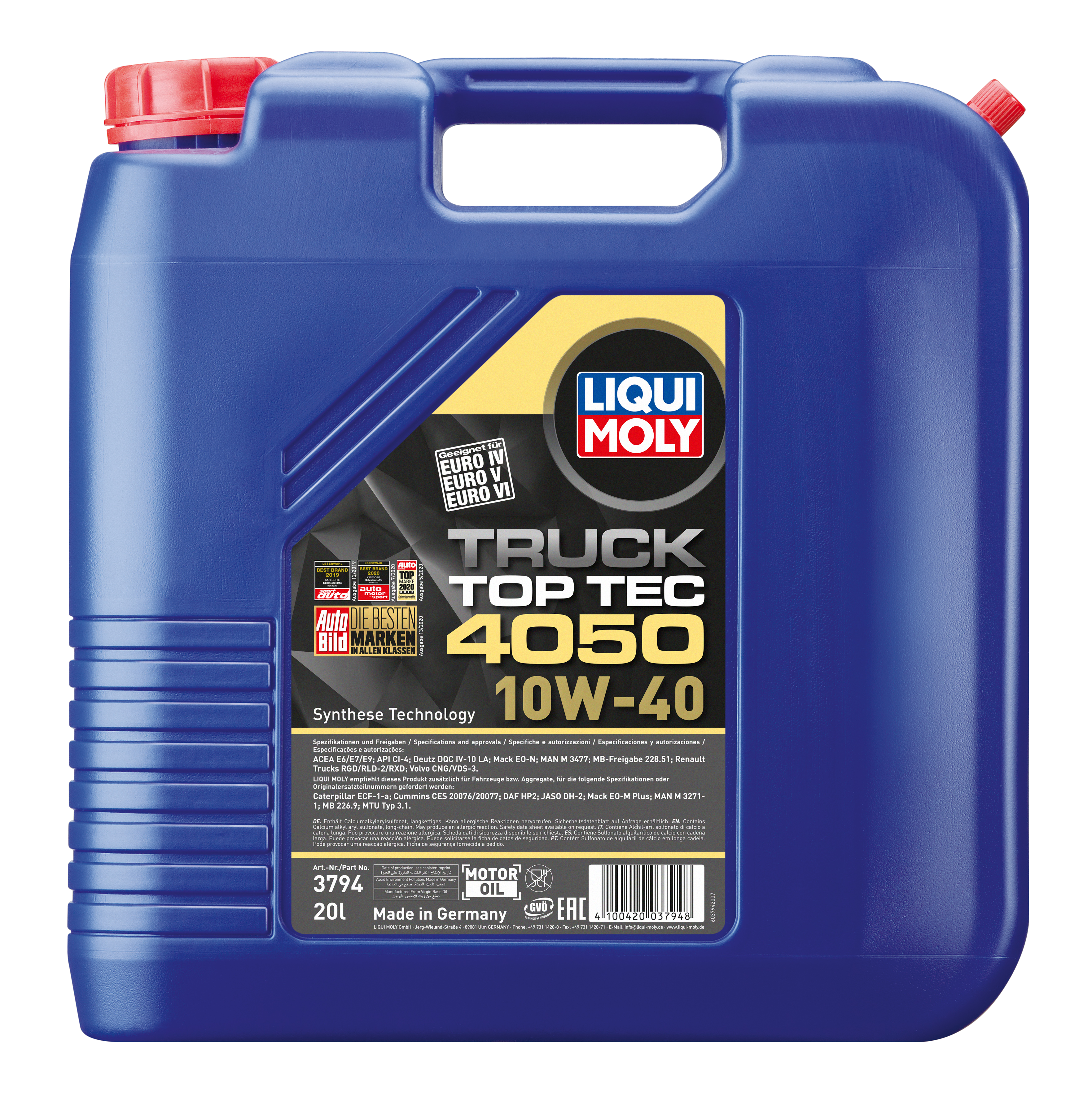 Liqui Moly Top Tec Truck 4050 10W-40 20l