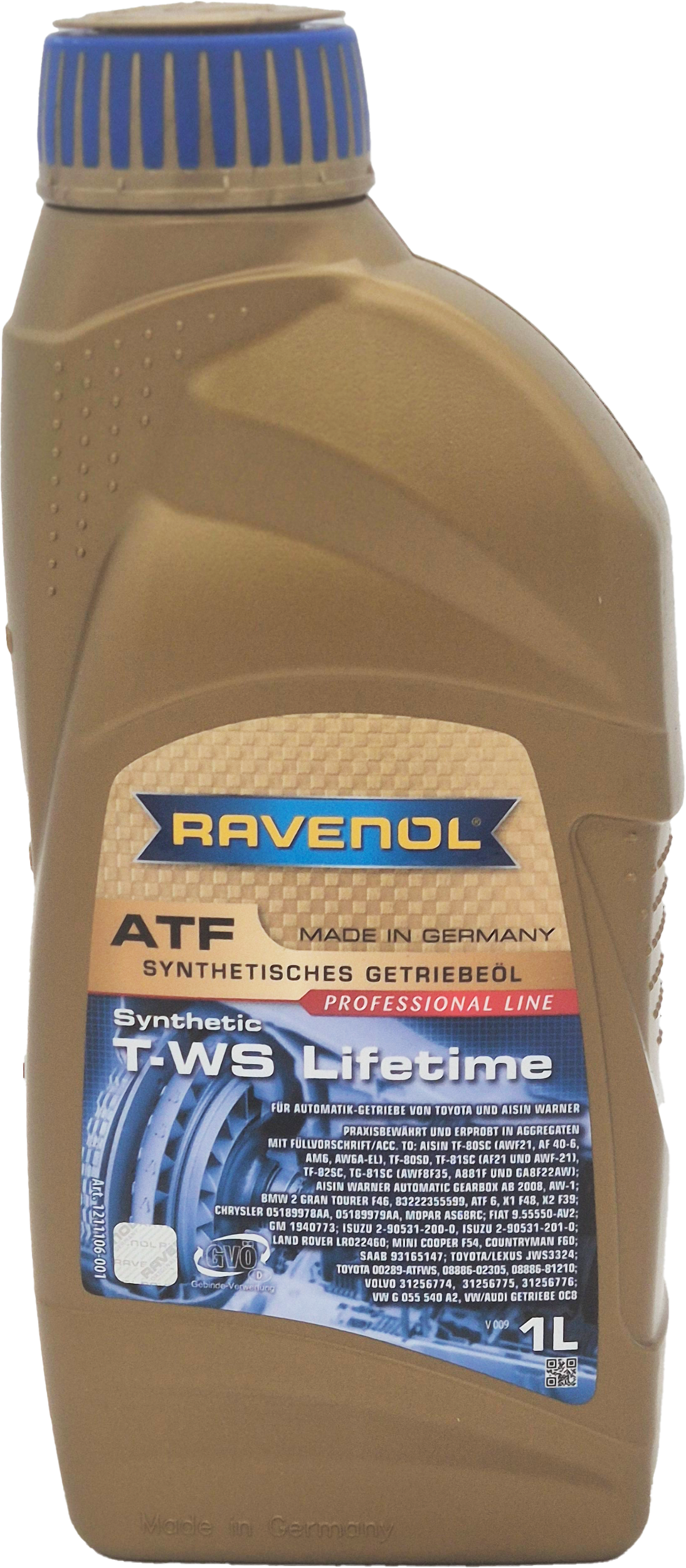 RAVENOL ATF T-WS Lifetime 1 Liter Flasche