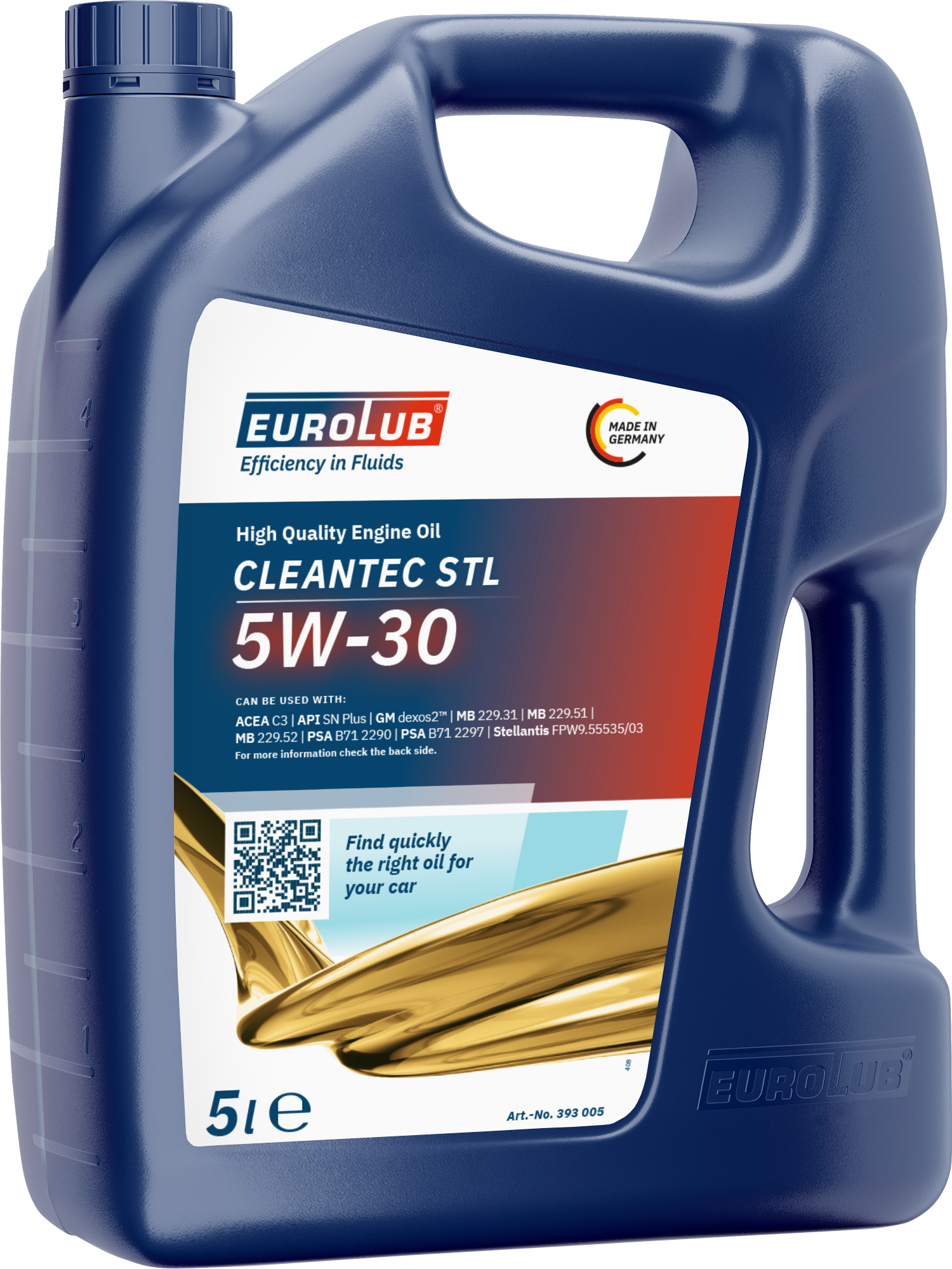 Eurolub Cleantec STL 5W-30 Motoröl 5l Kanister