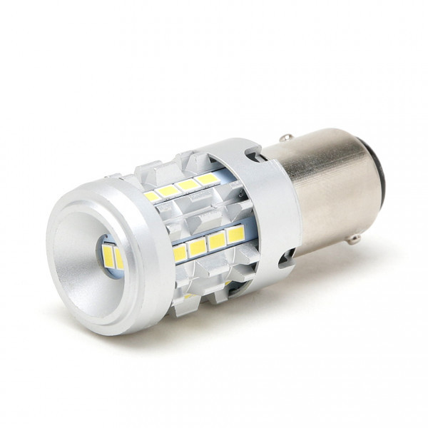LIMOX LED Metalsockel P21/5W Bay15d 26x 3030 SMD Weiß 100 % Canbus Inside