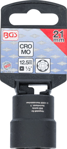 BGS Spiral-Profil-Steckschlüssel-Einsatz / Schraubenausdreher | Antrieb Innenvierkant 12,5 mm (1/2