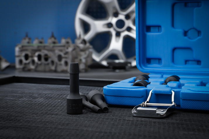 BGS Spiral-Profil-Steckschlüssel-Satz / Schraubenausdreher | Antrieb Innenvierkant 10 mm (3/8