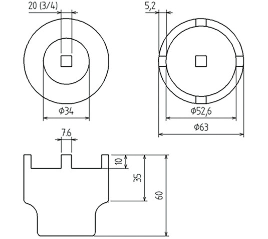 BGS Traggelenk-Zapfenschlüssel | für Mercedes-Benz M-Klasse