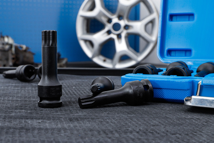 BGS Kraft-Bit-Einsatz-Satz | Antrieb Innenvierkant 12,5 mm (1/2