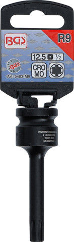 BGS Kraft-Bit-Einsatz | Antrieb Innenvierkant 12,5 mm (1/2