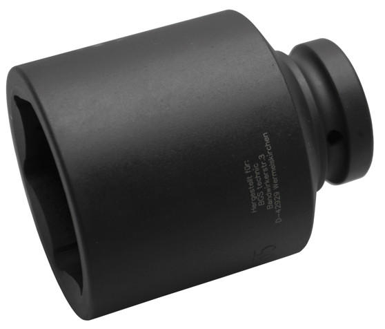 BGS Kraft-Steckschlüssel-Einsatz Sechskant, tief | Antrieb Innenvierkant 25 mm (1